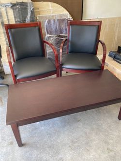 Two chairs n table set