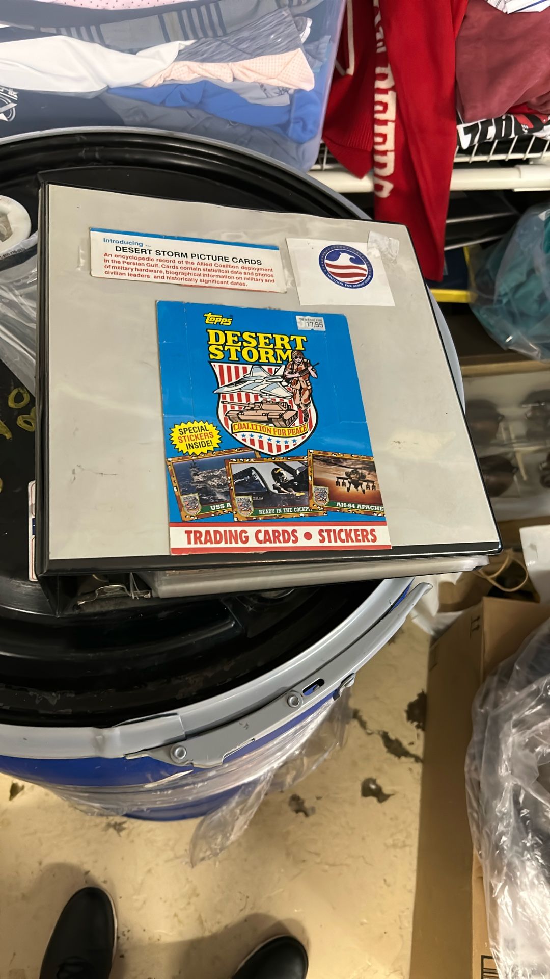 Book of Desert storm trading cards plus some cool extras