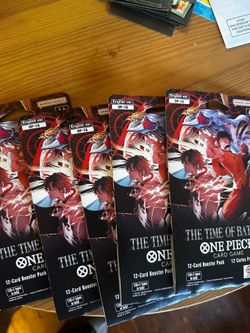 One Piece The Time Of Battle 5 Booster Packs Sleeves