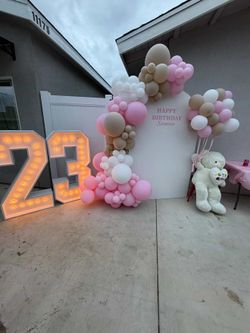 Marquee light up numbers