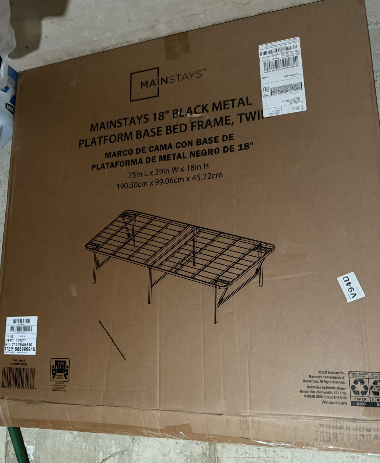 Twin Metal Bed Frame