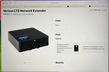Verizon Wireless 4G LTE Network Extender-Brand New In Box for Sale in  Glendale, CA - OfferUp