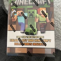 Panini Minecraft 15th Anniversary Trading Cards Look For Ultra Rare Color Blast 1/1