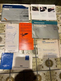 380sl owners manual and booklets