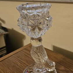 German Crystal Candle Holder