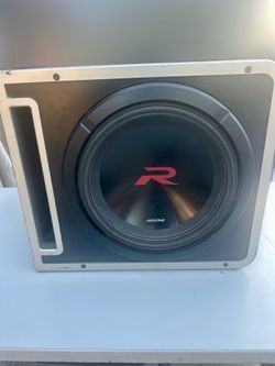 ALPINE  12" 750W RMS SUBWOOFER BASS SPEAKER & PORTED ENCLOSURE BOX Make Offer Make Offer