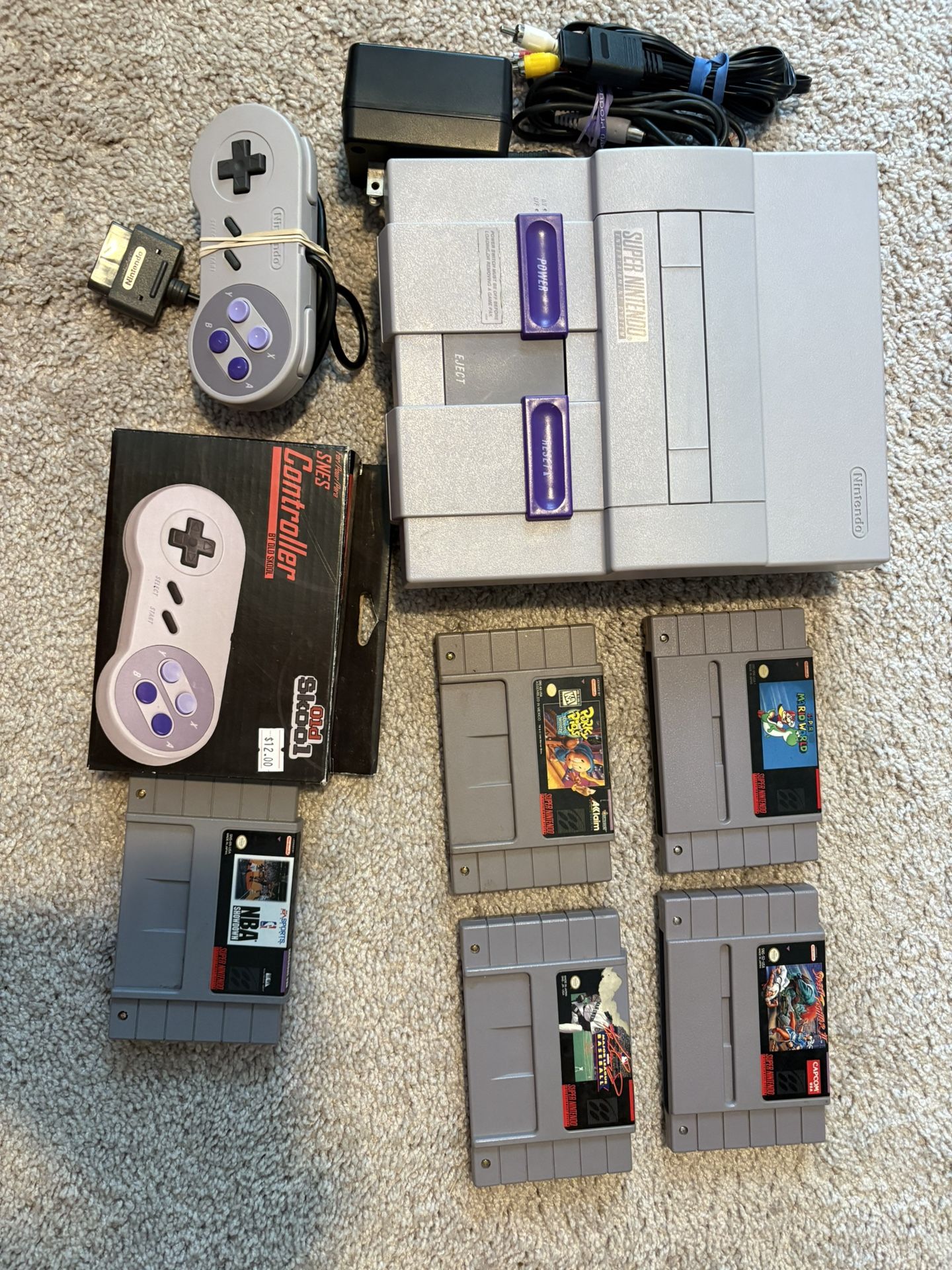 Super Nintendo SNES + 8 Games (hablo Espanol)