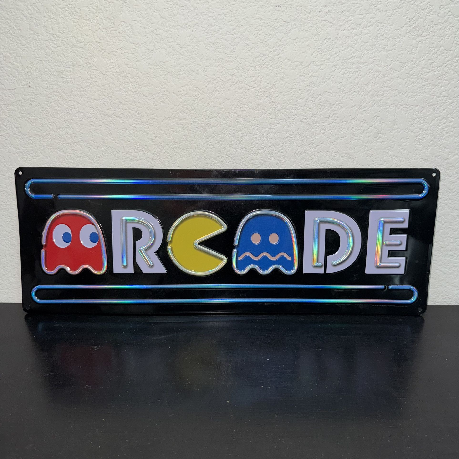 Pac-Man Arcade Sign – Retro Game Room Decor