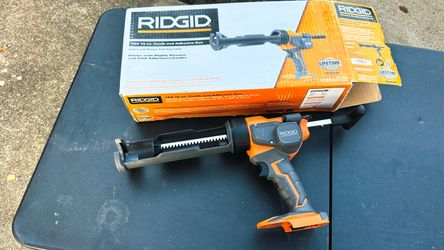 RIDGID 18 VOLT CAULK AND ADHESIVE GUN🛑NO BATTERY/NO BATERIA