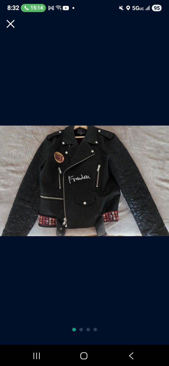Culture Of Individuality Jimi Hendrix Faux Leather Jacket.
