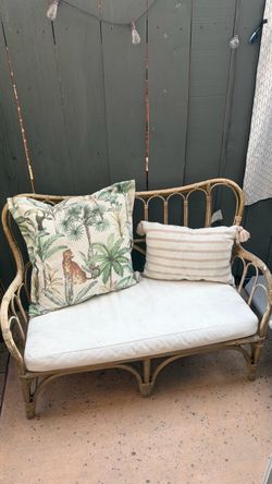 Rattan bench