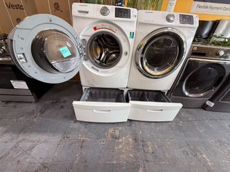Lavadora y secadora a Pagos flexibles