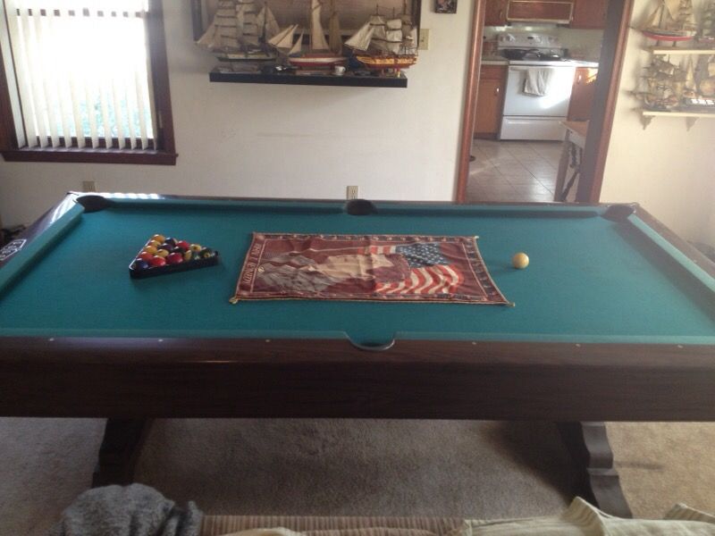 Dunham made by Brunswick slate pooltable