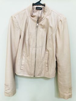 Bebe punk moto jacket leather sz medium women’s