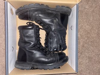 Thorogood Black Leather Tactical Work Boots Size 9 Wide