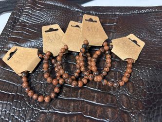 Mahogany gemstone bracelet $10 each