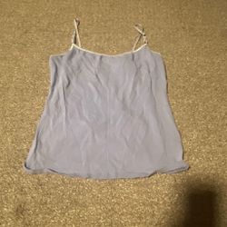 Light Blue Spaghetti Strap Cami Top