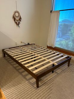 Full/Double Solid Wood Platform Bed Frame