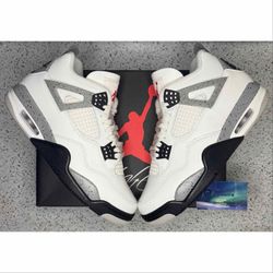 Jordan 4 White Cement 9 Men