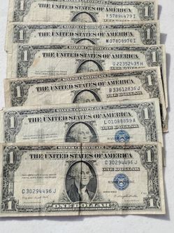 Dollar bills silver certificate 1935