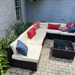 7 Piece Outdoor Patio Furniture Set 