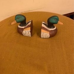 Vintage Mallard Duck Bookend