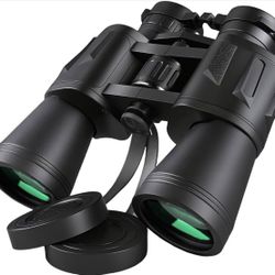 20x50 Binoculars for Adults, HD High-Powered Binoculars, Non-Slip Grip, Waterproof, Shockproof, Low-Light Vision for Bird Watching, Hunting, Traveling