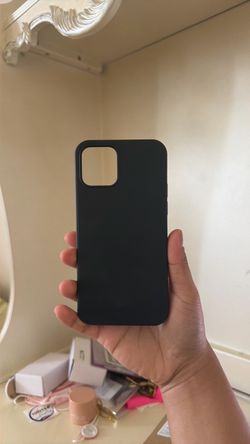 Black iPhone 12 phone case