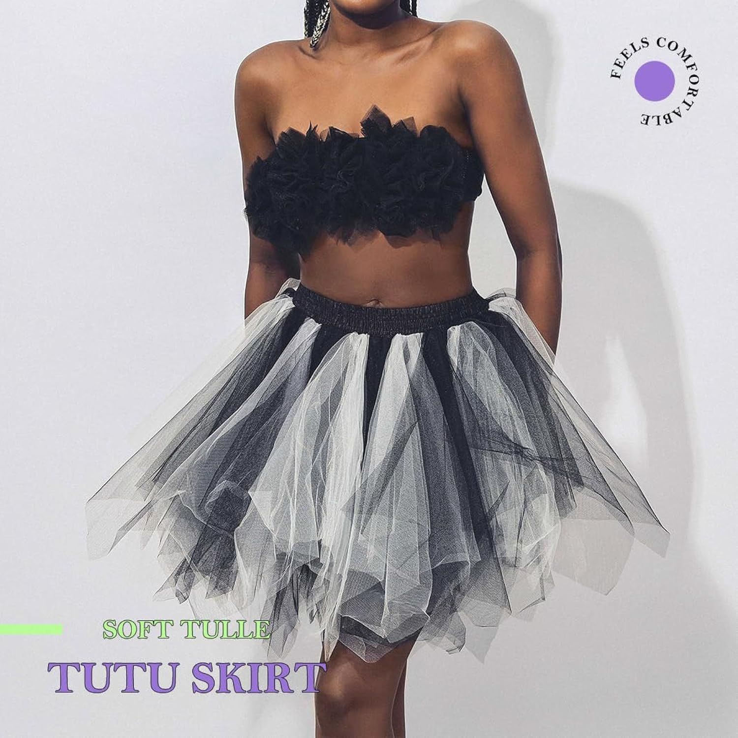 Women's dance tutu skirts, ballet tulle tutu skirt, layered skirt, festival party costume for women