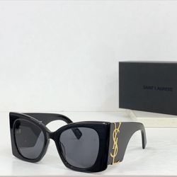 Saint Laurent  Seasonal Monogram 56MM Rectangular Sunglasses
