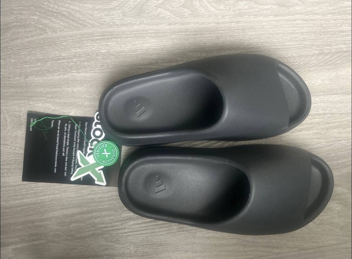 Onyx Yeezy Slides