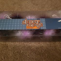 10 Purple Maribou Feather Ball String Light Set Decor - Brand New 