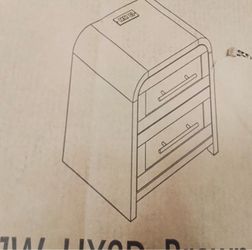 Wood Drawer nightstand