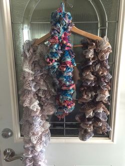Crocheted Lacey scarves