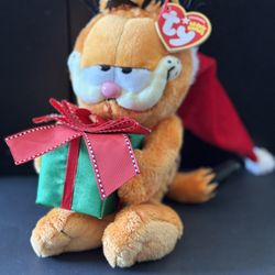 Santa Garfield Ty Beanie Baby