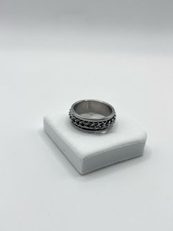 Stainless Steel Chain link Band Ring