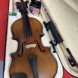Made in Czechoslovakia 4/4 Antonius Stradivarius Violin Copy with New Bow