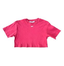 Off-White Ribbed Crop Top