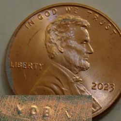  2023 Rare Error  Extra V Pennies 