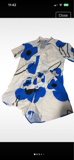 Floral short set extra large