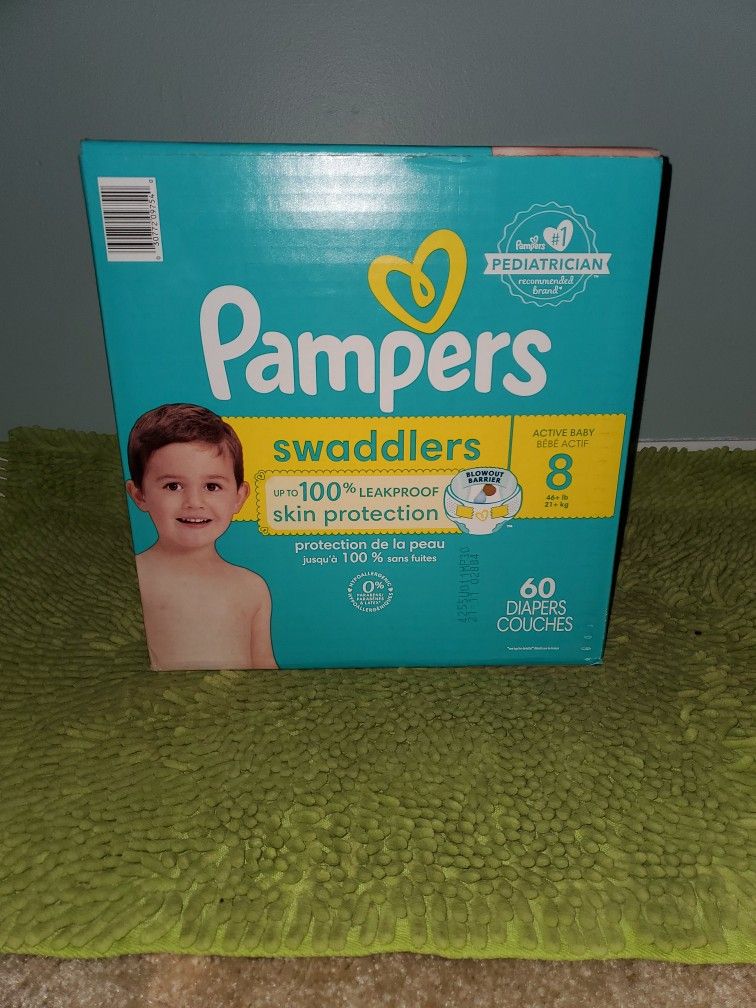 Pampers Swaddlers #8(60 Diapers)