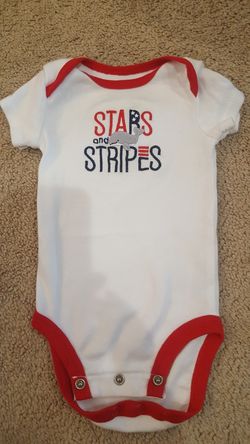 3 month 4th of July onesie
