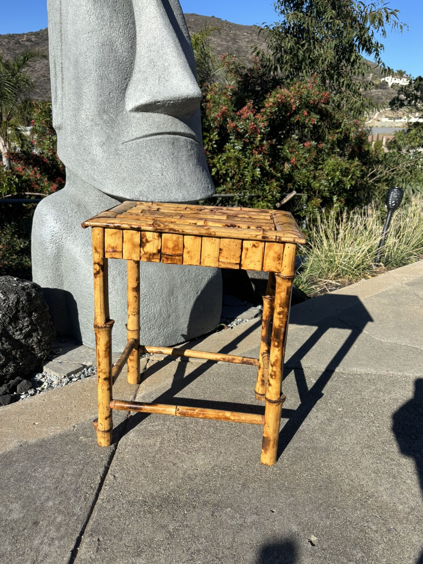 Bamboo End Accent Table