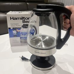 New In Box Hamilton Beach 1 Liter Capacity Hot Water Boiler Pitcher Kettle Coffee Tea Maker Auto Shut-off Fast Boiling 