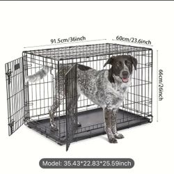 NEW in Box Foldable and portable dog crate Medium/Large dimensions 36” x 23” x 26”