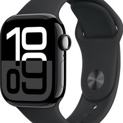 Apple Watch Series 10 46MM GPS (M/L Black sports Band) 64GB