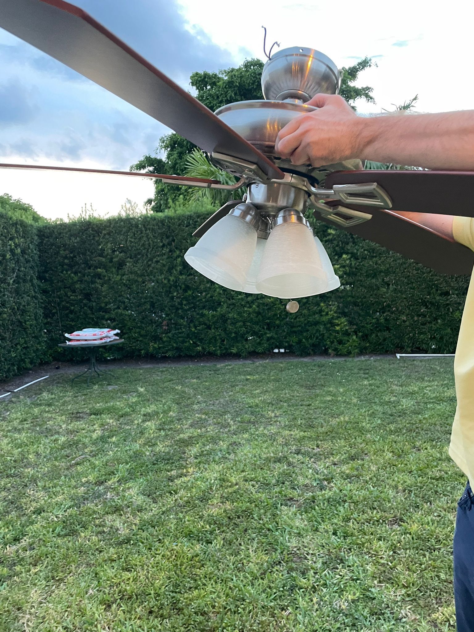 4 Ceiling Fans Mahogany