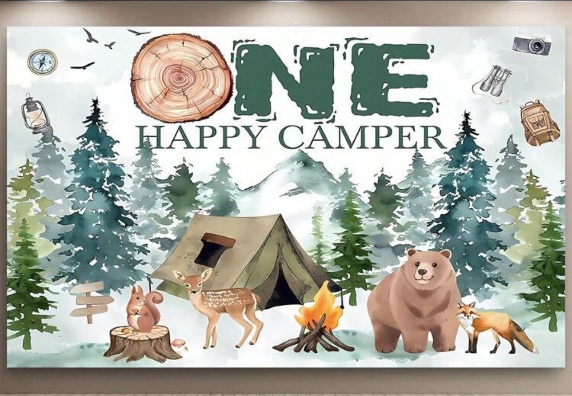 One Happy Camper Birthday Supplies