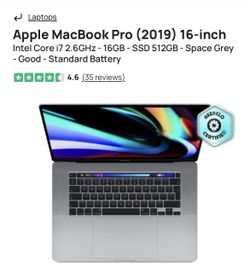 2019 MacBook Pro 512 GB