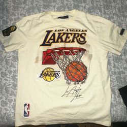 NBA Men's White and Cream T-shirt